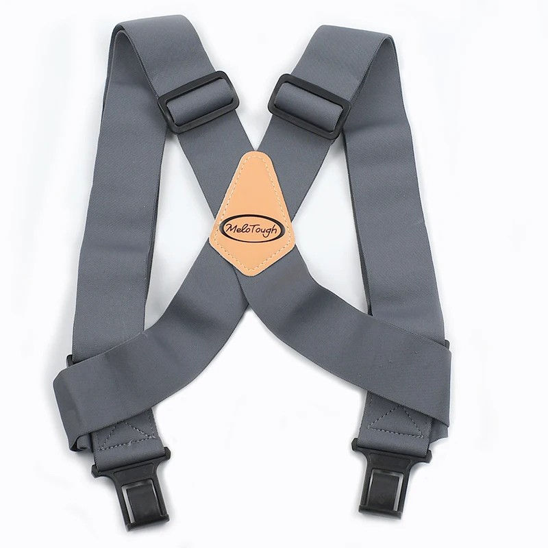 Men's Adjustable Elastic Suspenders 5cm Wide X-Back Pants Braces with