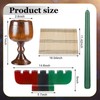 Zubebe 10 Pcs Kwanzaa Kinara Set 3 Red 3 Green