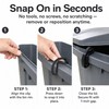 CSUPPCREA 2 Pack Trash Can Lid Vent Clips for U.S.