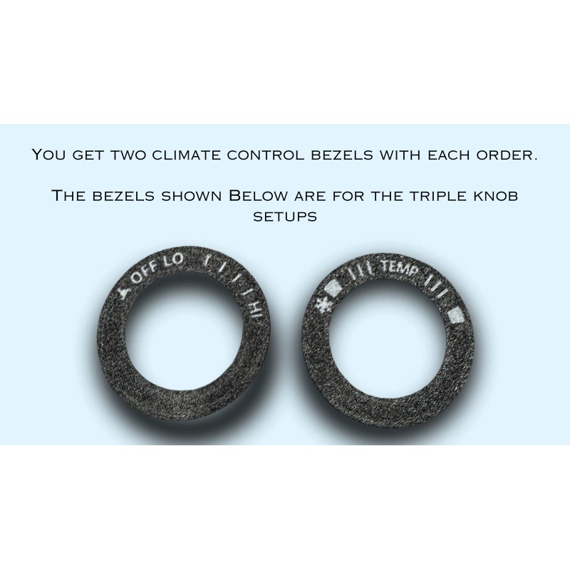 5th Gen Runner Triple Knob Climate Control Bezels 5th Gen