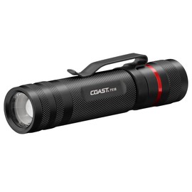 Coast PX1R 1000 Lumen Rechargeable Focusing LED Flashlight, Black
