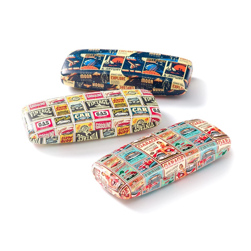FEFI - Sturdy hard case glasses case "Vintage", Moon