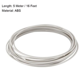 sourcing map 3D Pen Filament Refills,16Ft,1.75mm ABS Filament Refills,Dimensional Accuracy +/- 0.02mm,for 3D Printer,Grey