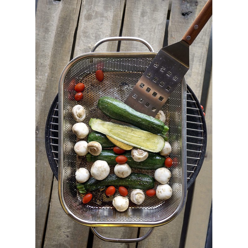 RSVP International Endurance (BQ-RP) BBQ Precision Pierced Roasting Pan, Stainless