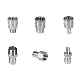 FidgetGear Homebrew Quick Disconnect Set 304 Stainless Steel Fitting Connector Homebrewing QD Male 3/8 Barb