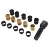 CALIDAKA Spark Plug Repair Kit 16Pcs Carbon Steel Spark Plug