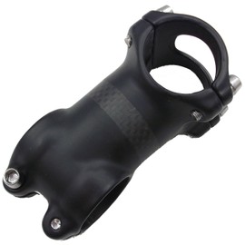 Phalatina Ultra Light Aluminum Carbon Handle Bar Stem 2.4 - 4.7 inches (60 - 120 mm) Mountain Bike Road Bike Beautiful Carbon Pattern Comfortable Cycling (1.4 inches (60 mm) Matte Black)