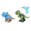 2 Sets Dinosaur Assemble Toy Develop Hand On Ability Educational