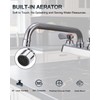 Phivan Commercial Sink Faucet 4 Inch Center Deck Mount Bar