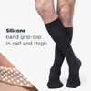 SIGVARIS Men’s Essential Cotton 230 Closed Toe Calf-High Socks w/Grip