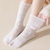 RuiChy Women's Lace Tabi Socks, 3 Pairs Socks, 2 Toe