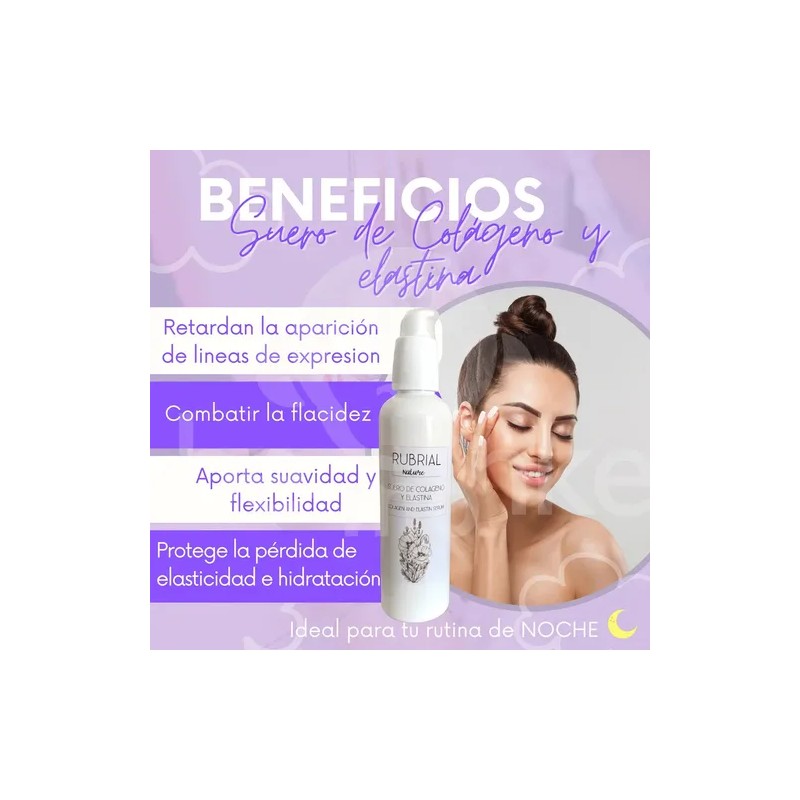 Suero RUBRIAL Colágeno y Elastina 125ml Antiarrugas Hidratante Facial