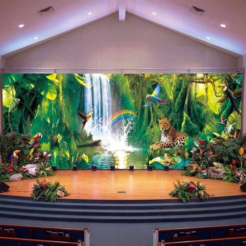 Hahafelt Rainforest Decorations 2026 VBS 18 x 6 ft Super-Sized