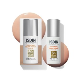ISDIN - FotoUltra Age Repair Fusion Color Water SPF 50 - Protector solar facial de fase acuosa, triple accin anti-fotoenvejecimiento, con color, 50 ml