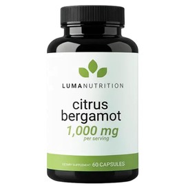 Luma Nutrition Bergamota Cítrica 1000 Mg - Suplemento De Bergamota Cítrica - Propiedad De Veteranos - 60 Cápsulas 60 Unidades (Paquete De 1)