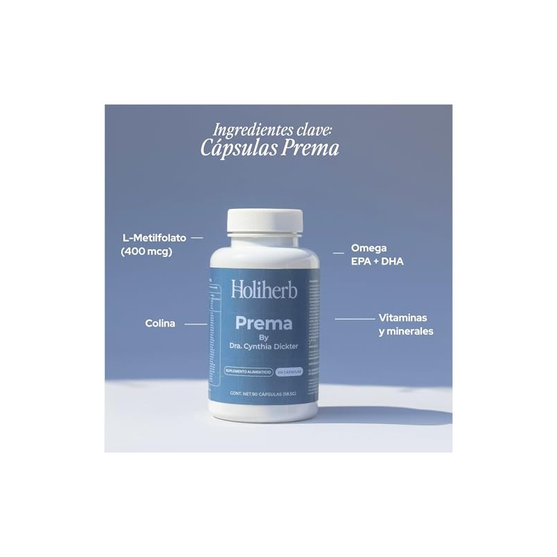 Holiherb Prema Dra Cynthia Dickter Multivitamínico Mujeres Que Incluye Vitaminas
