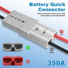 AOWEITOUR 350 Amp Battery Quick Connect/Disconnect Connector,2/0AWG Battery Cable Connector
