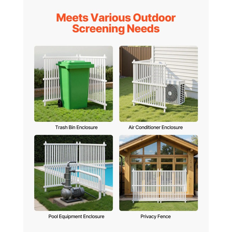 2 Panels Outdoor Privacy Screen 36 X 45 Air Conditioner