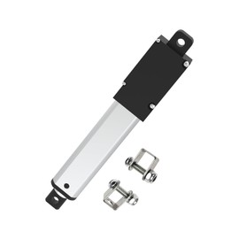 Stroke 10mm 40N 0.4 Inch Mini Linear Actuator 12V Force 9lbs Electric Linear Motion Actuators High Speed 0.6"/sec for Robotics,Home Automation with Mounting Brackets