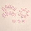 French False Nails Short - 24pcs Light Pink Press on