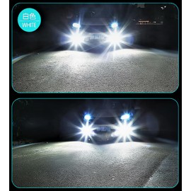 JUNSKY H8 H11 H16 Fog Lamp, High Brightness LED, Compatible with Vehicle Inspection, Waterproof, Explosive, Silent, Specialized in Single Color, 2,400 LM, Yellow, 3500K, 12 V, V24 Compatible, 70 W,