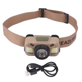 LED Headlamp Rechargeable Bright White Dual Light Mode Head Lamp for Outdoor Camping Hiking Running Cycling