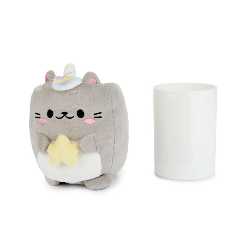 balvi Pencil Holder Fluffy Kawaii Starry Colour Grey Fluffy Soft