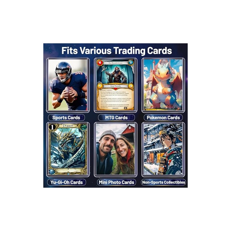 200 Clear Card Sleeves y Protectores de Cartas Top Loader