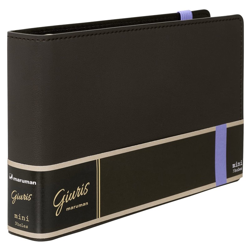 Maruman Giuris FM71-27 Loose-Leaf Binder, Mini-Size, 3 Holes, Deep Brown
