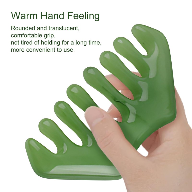 Jaasuee Multi-Functional Handheld Head Massage Tool, Massage Comb, Guasha Scraping