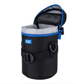 JJC Water Resistant Deluxe Lens Pouch with Shoulder Strap fits Lens Diameter and Height below 80 x 155mm (3.1 x 6.1”)
