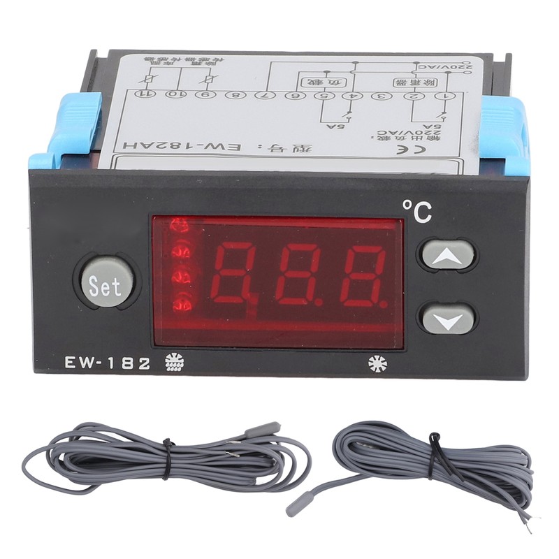 Digital Temperature Controller Dual Sense Line Temperature Defrost Sensor Thermostat