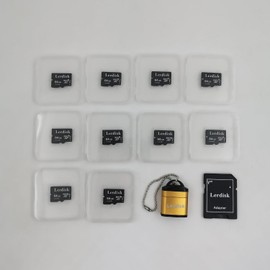 Lerdisk Factory Wholesale - Tarjeta micro SD de 64 GB U3, paquete de 10 contenedores a granel Micro SDXC con adaptador SD producido por licenciado autorizado (64 GB)