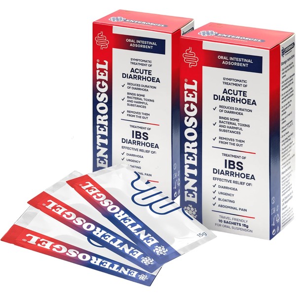 ENTEROSGEL Traveller’s Diarrhoea & IBS Relief On-The-Go, Diarrhoea & Stomach