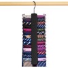OMHOMETY 2 Pack Tie Rack, Wooden Tie Hanger for Men