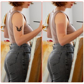 Oruola 6pcs Tatoo Cover up Patch,Tattoo Cover Up Patch Waterproof, Tattoo Cover up Tape, Tattoo Cover up Patch for Tattoo Scar Birthmarks, Ultra Thin Invisible Dark Skin Tone Concealer Sticker