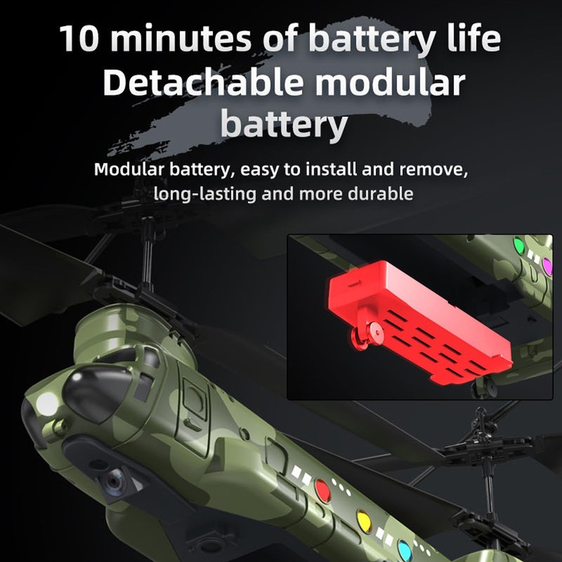 Authticar RC Helicopter, LM19-D Chinook Military Transport RC Helicopter