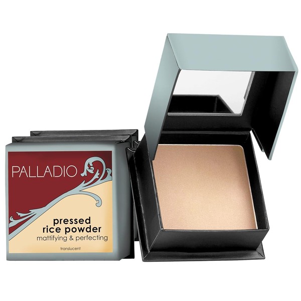Palladio Polvo de Arroz Prensado con Espejo Maquillaje Matificante que