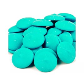 Merckens 1 Pound Merckens Blue Melting Chocolate Coating Wafer Candy