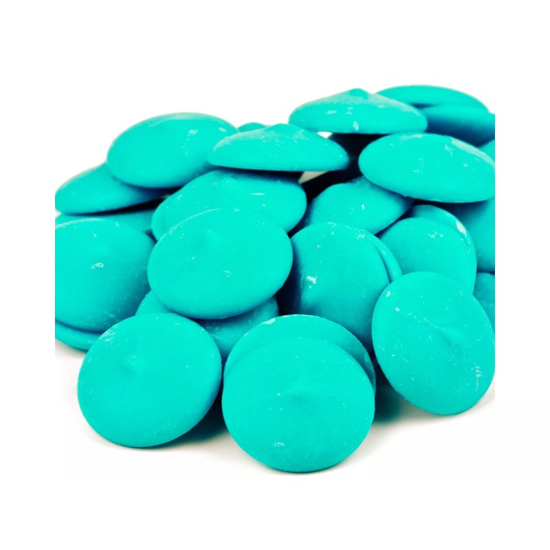 Merckens 1 Pound Merckens Blue Melting Chocolate Coating Wafer Candy