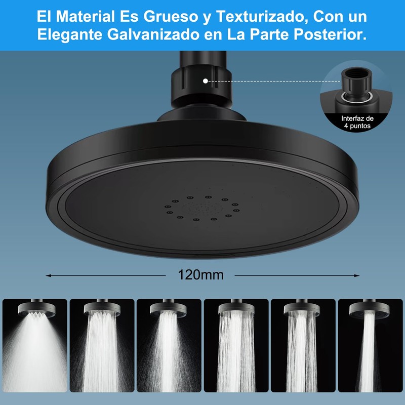 HAWOO Regaderas para Baño, 6 in 1 Multifuncional Cabeza de