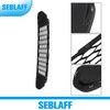 SEBLAFF Lower Grille and Chrome Molding Trim Assembly Black Grill