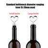 YUYUDEHM 3 PCS Wine Stoppers Heart Shape Wine Bottle Stopper