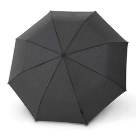 Knirps T.200 Medium Duomatic Melange Black, Black
