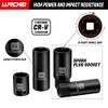 LLNDEI 3/8”Drive Impact Socket Set,Standard SAE(5/16 to 3/4-Inch) Metric Size(8-22mm),