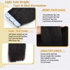 Light Yaki Tape in Hair Extensions Human Hair for Black