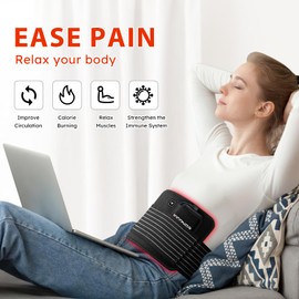 Viconor Red Light Therapy Belt for Body Comfort - Wireless APP-Controlled Wearable Dual Power Modes (Large)