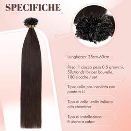 UK-Fashion-Shop Extension Capelli Veri Remy Hair Capelli Veri Extension Human Estensioni 72