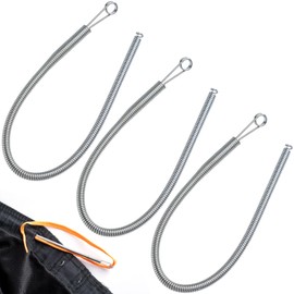 CustomyLife 3Pcs Spring Drawstring Needle Threader, Stainless Steel Rope Threader Clip Easy Sewing Drawstrings Replacement Tool for Hoodies, Pants