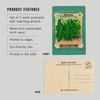 Peas (extra early alaska) Seed Packet (4x6 Birch Wood Postcards,